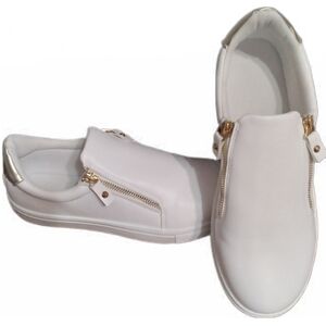 SHEIN White Sneakers with Textured Sole and Casual Style